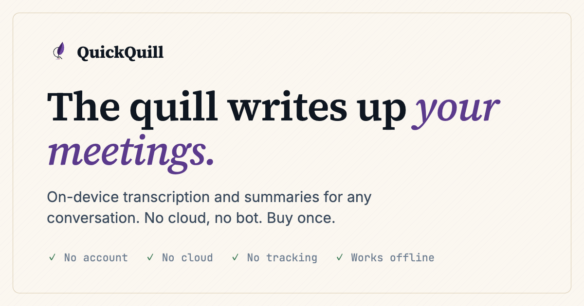 QuickQuill screenshot